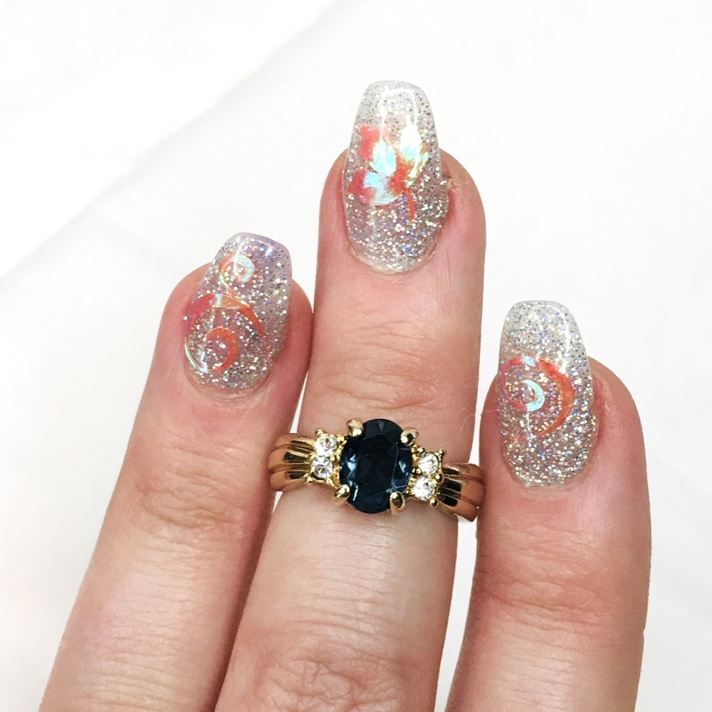 Sapphire Oval Ring